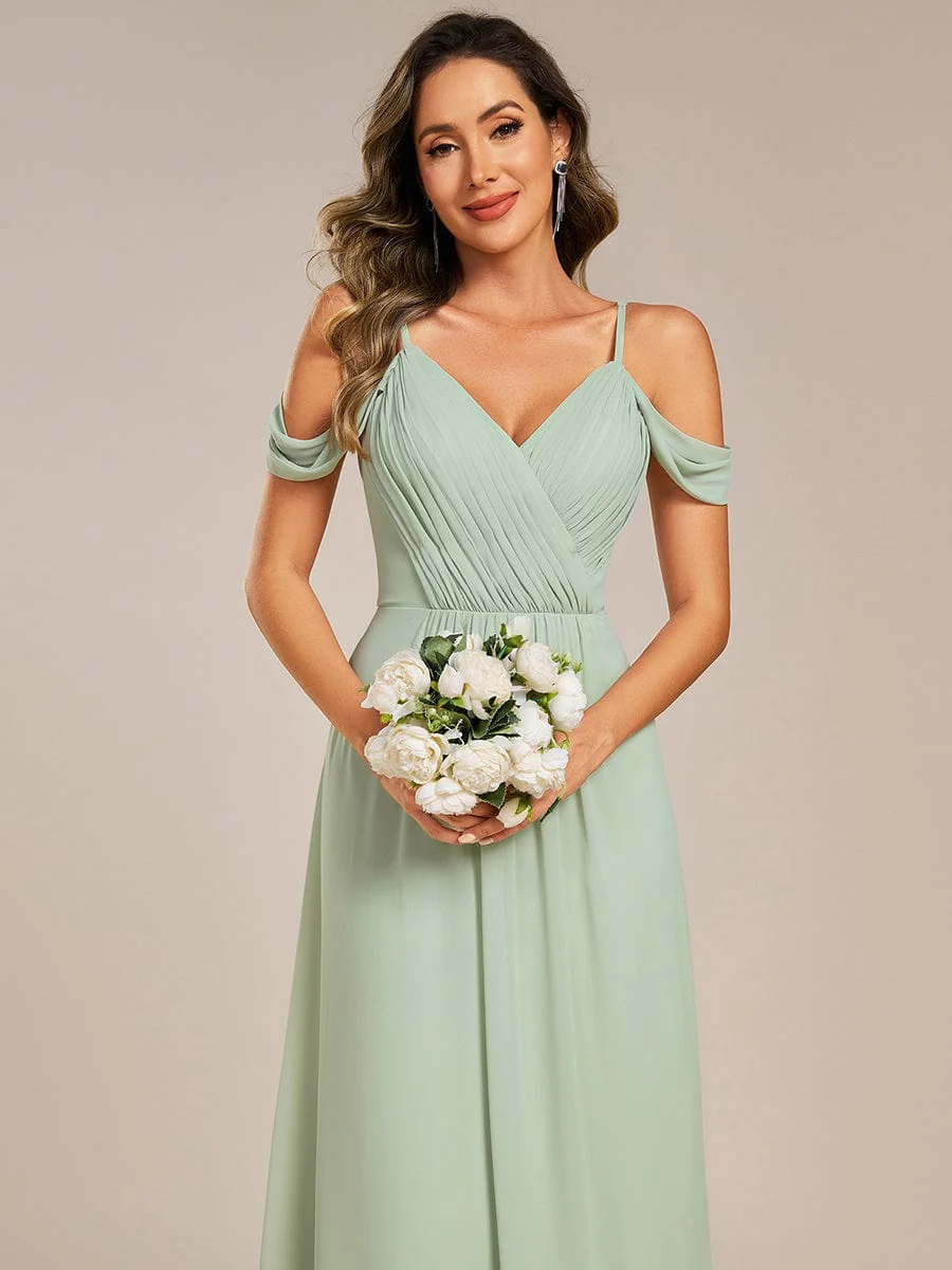 Backless See-through Bridesmaid Dress - Image 10
