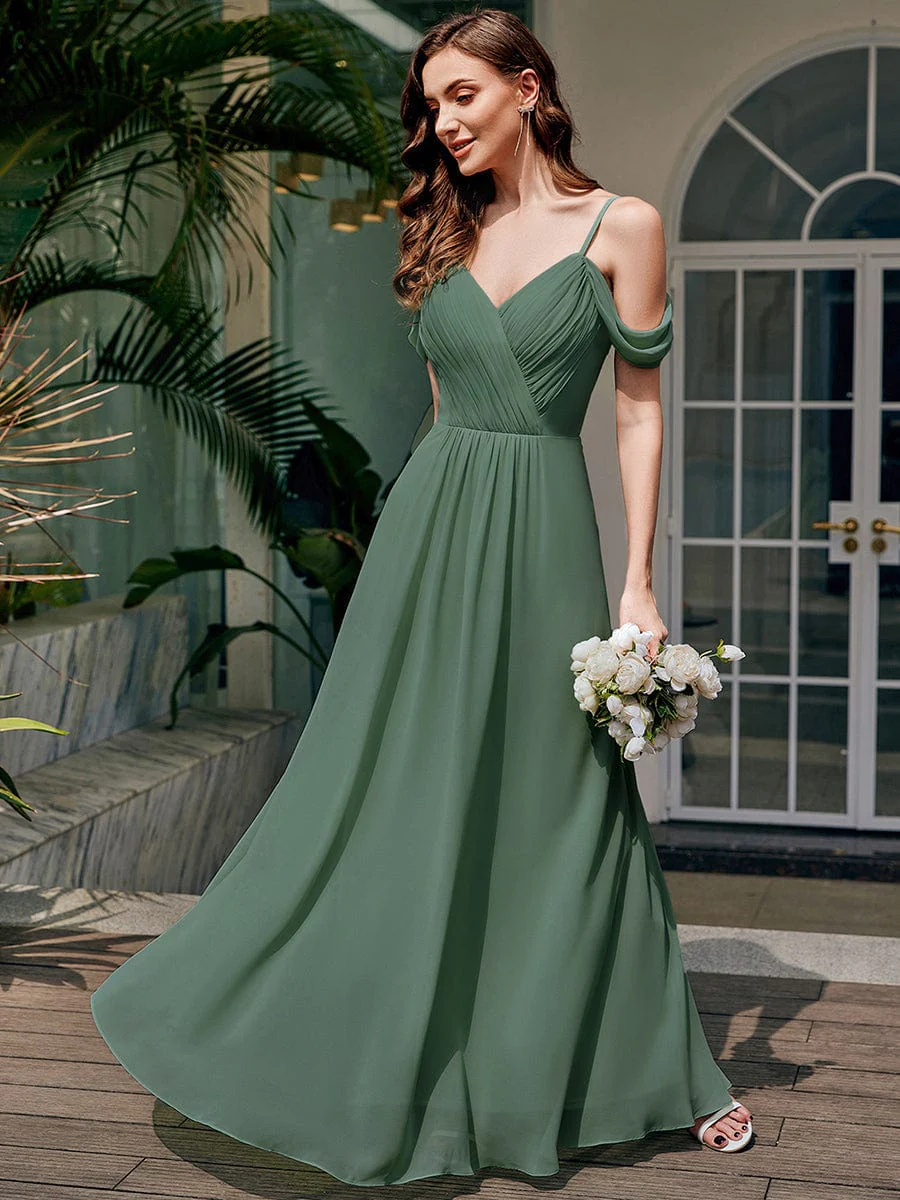 Backless See-through Bridesmaid Dress - Image 35