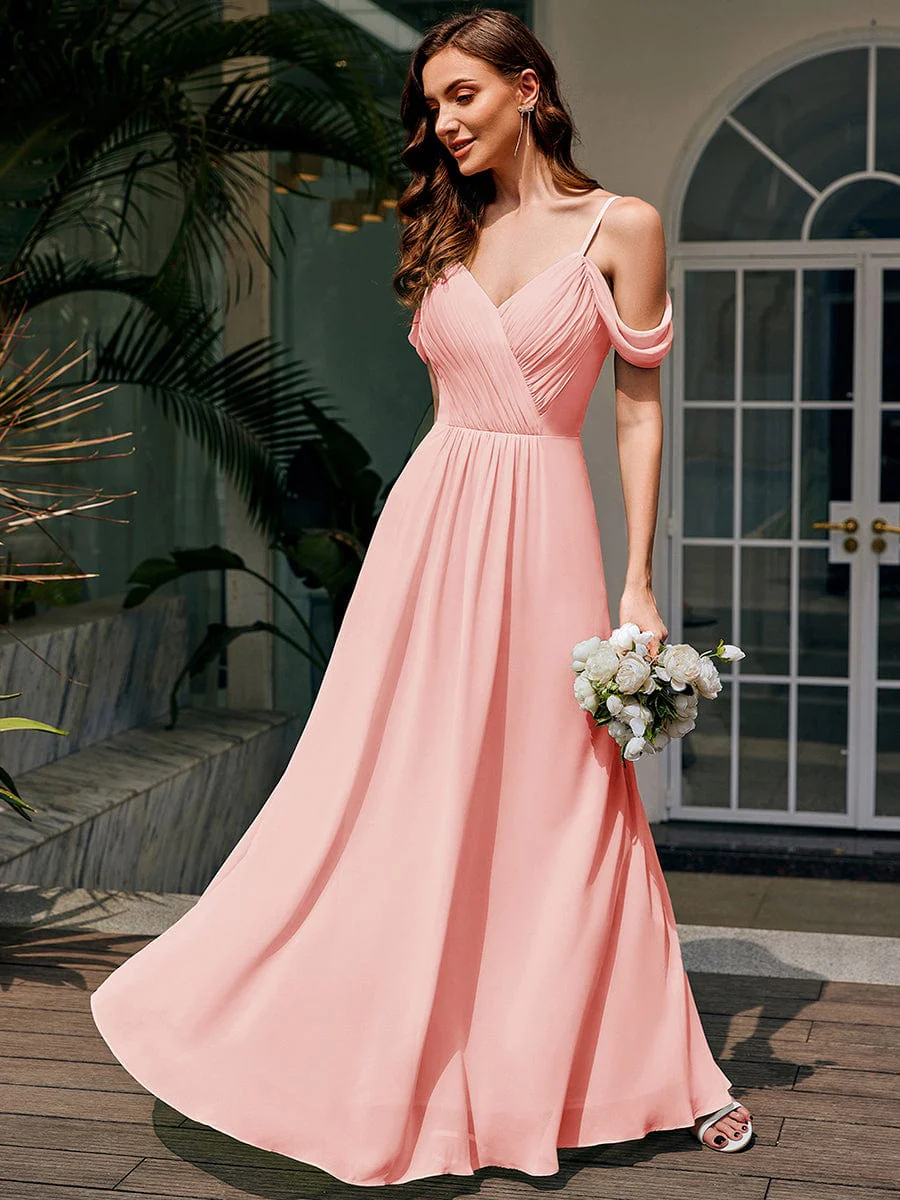 Backless See-through Bridesmaid Dress - Image 44