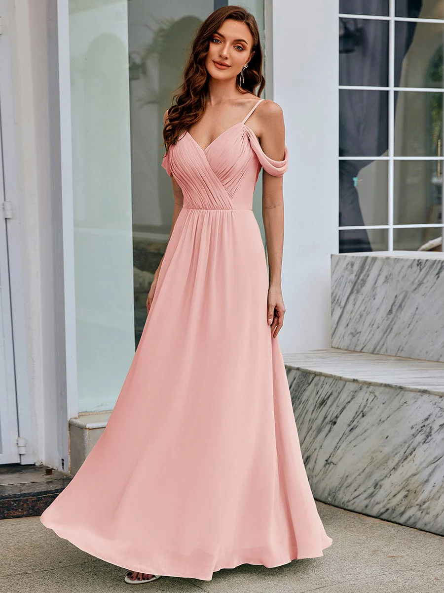 Backless See-through Bridesmaid Dress - Image 46