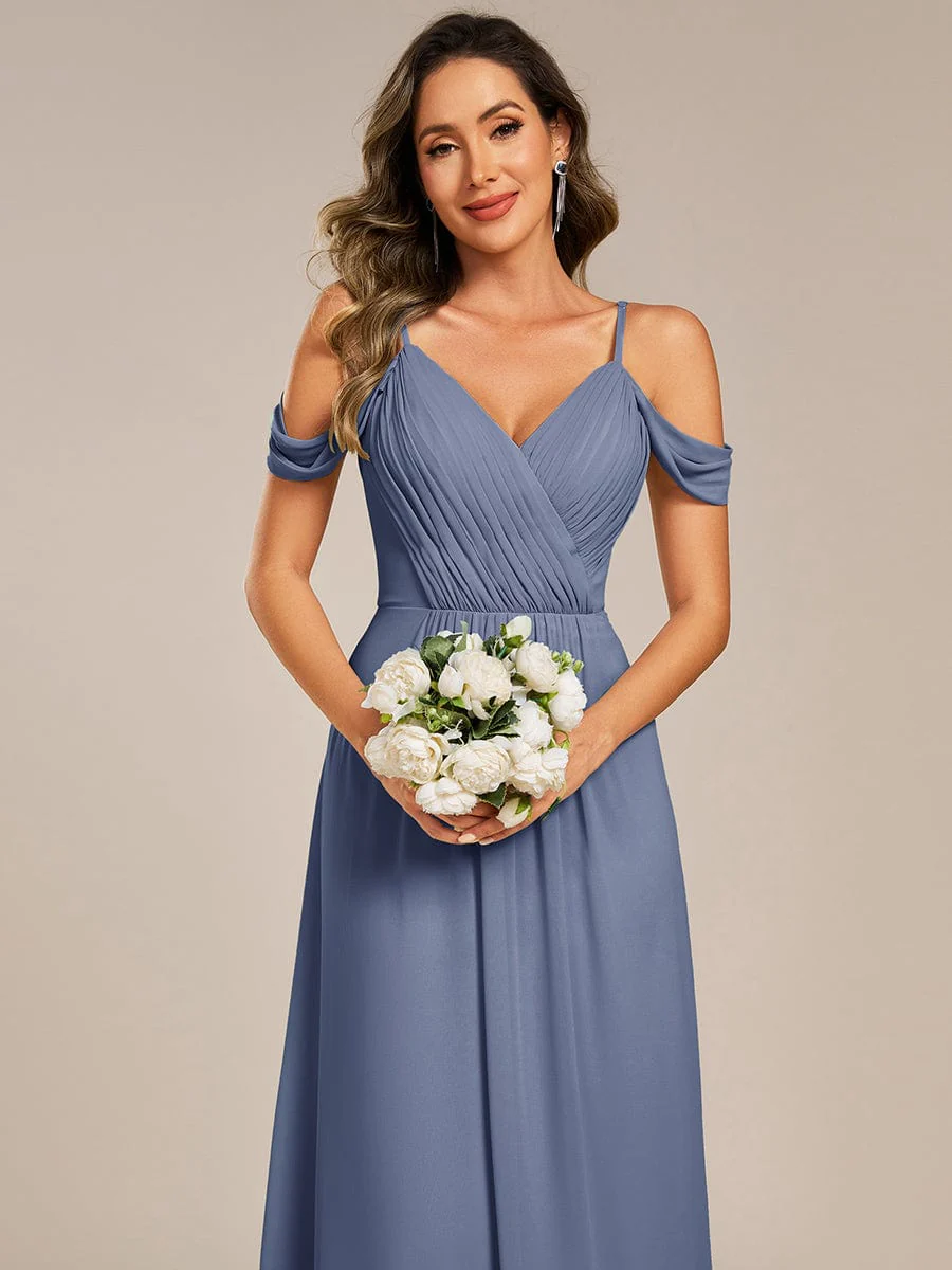 Backless See-through Bridesmaid Dress - Image 5