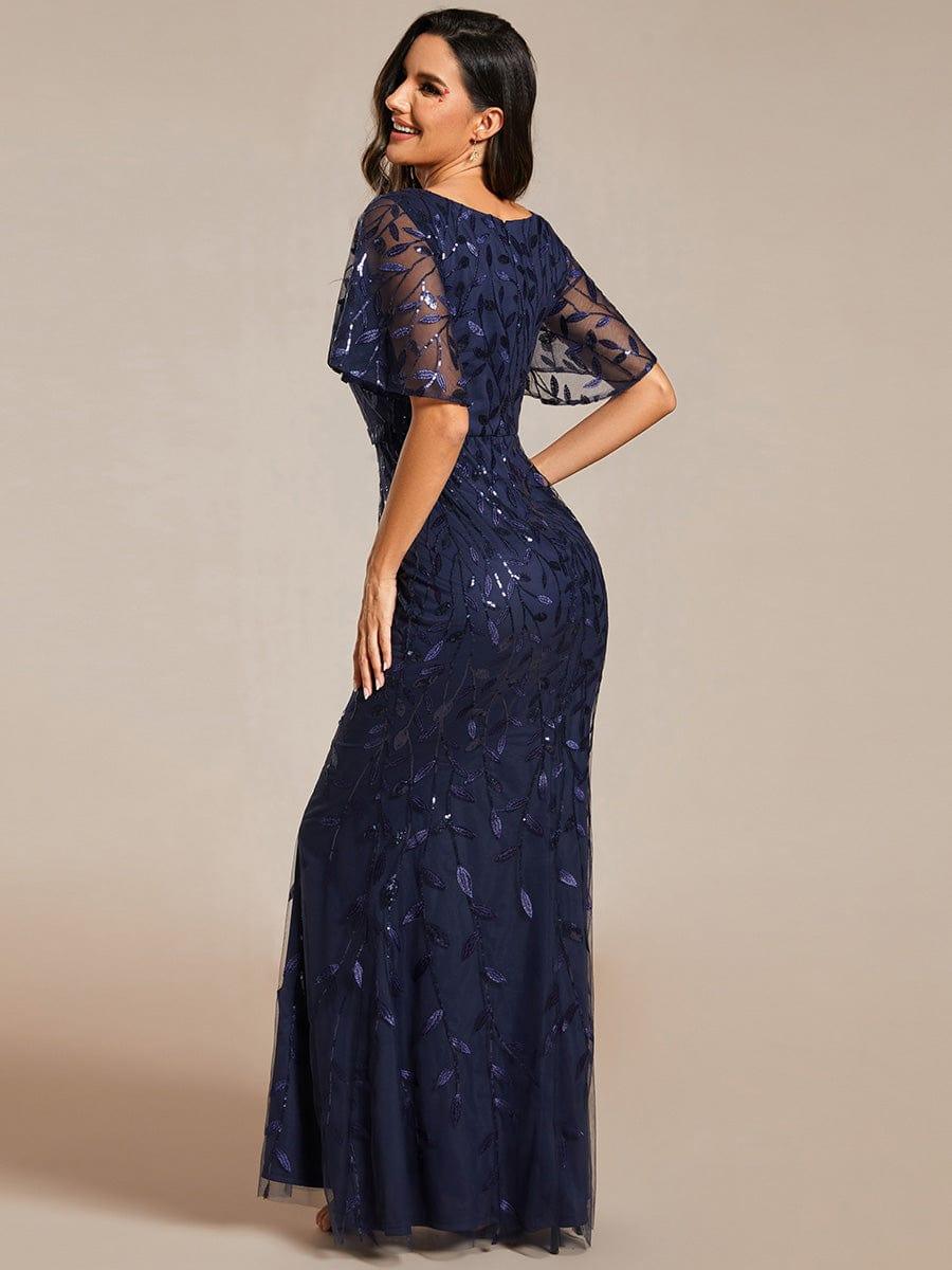 ever DIONE|Gorgeous V Neck Leaf-Sequined Fishtail Mother of the Bride Dress(Final Sale) - Image 53