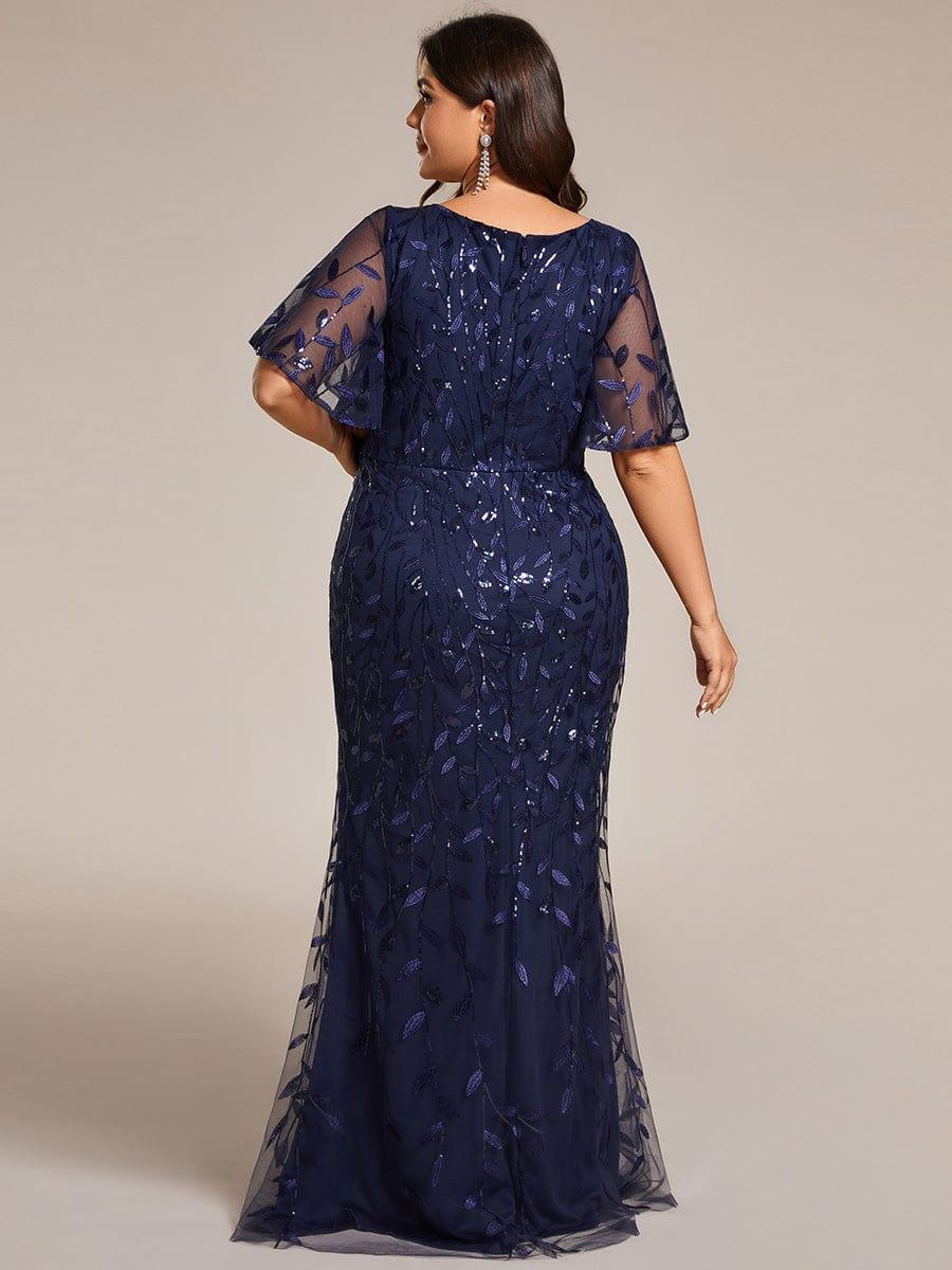 ever DIONE|Gorgeous V Neck Leaf-Sequined Fishtail Mother of the Bride Dress(Final Sale) - Image 58