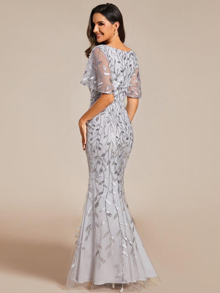 ever DIONE|Gorgeous V Neck Leaf-Sequined Fishtail Mother of the Bride Dress(Final Sale) - Image 61