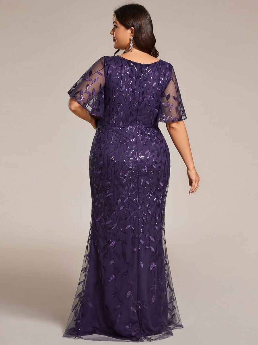 ever DIONE|Gorgeous V Neck Leaf-Sequined Fishtail Mother of the Bride Dress(Final Sale) - Image 82