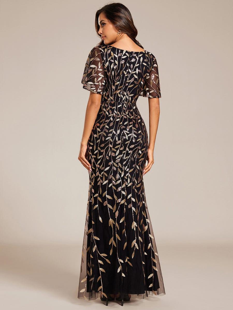 ever DIONE|Gorgeous V Neck Leaf-Sequined Fishtail Mother of the Bride Dress(Final Sale) - Image 93
