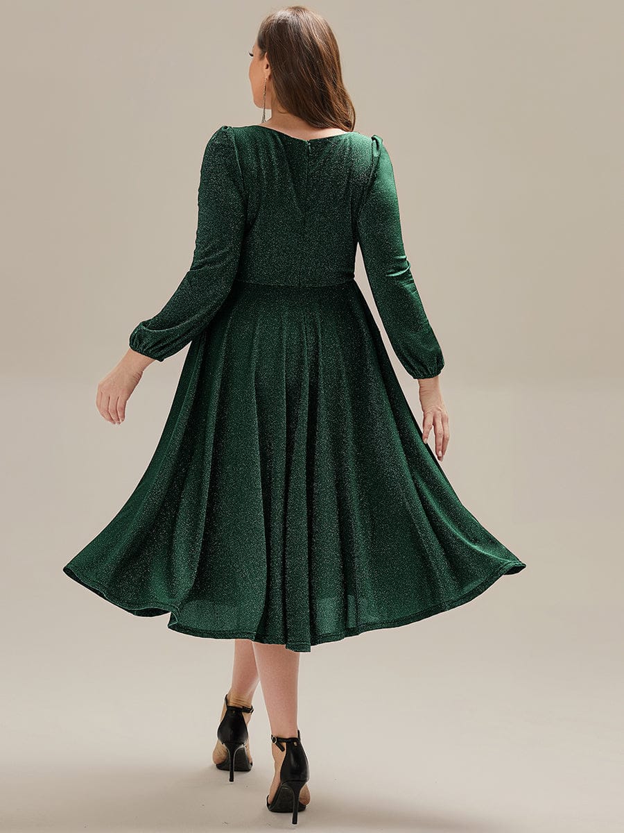 ever GREER|Long Lantern Sleeve Midi Guest Dress - Image 30