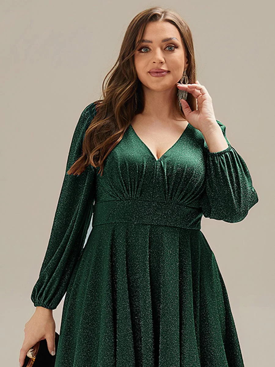 ever GREER|Long Lantern Sleeve Midi Guest Dress - Image 31