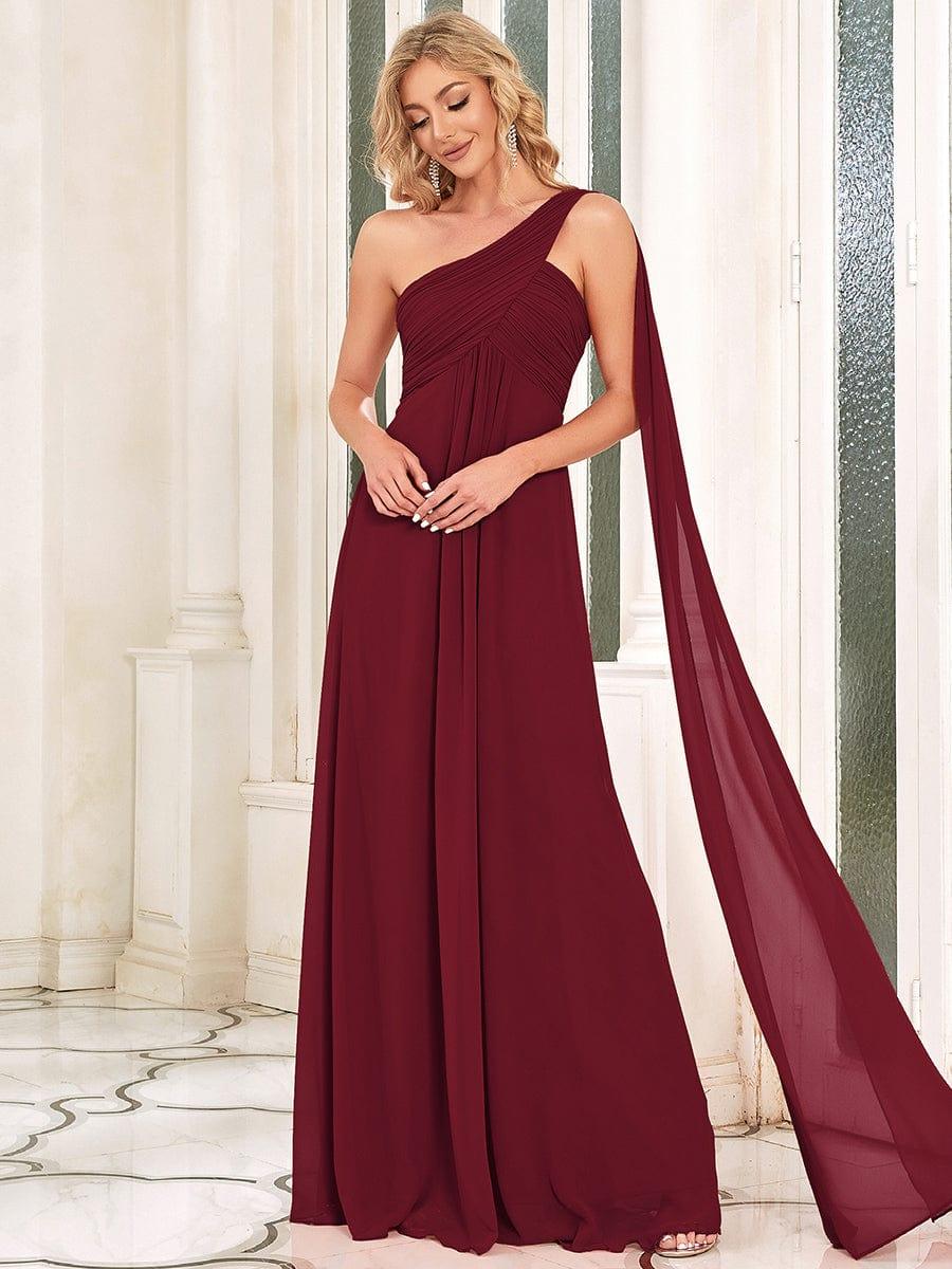 ever ANAYA|Maxi Long Chiffon One Shoulder Evening Dress for Women(Final Sale) - Image 14