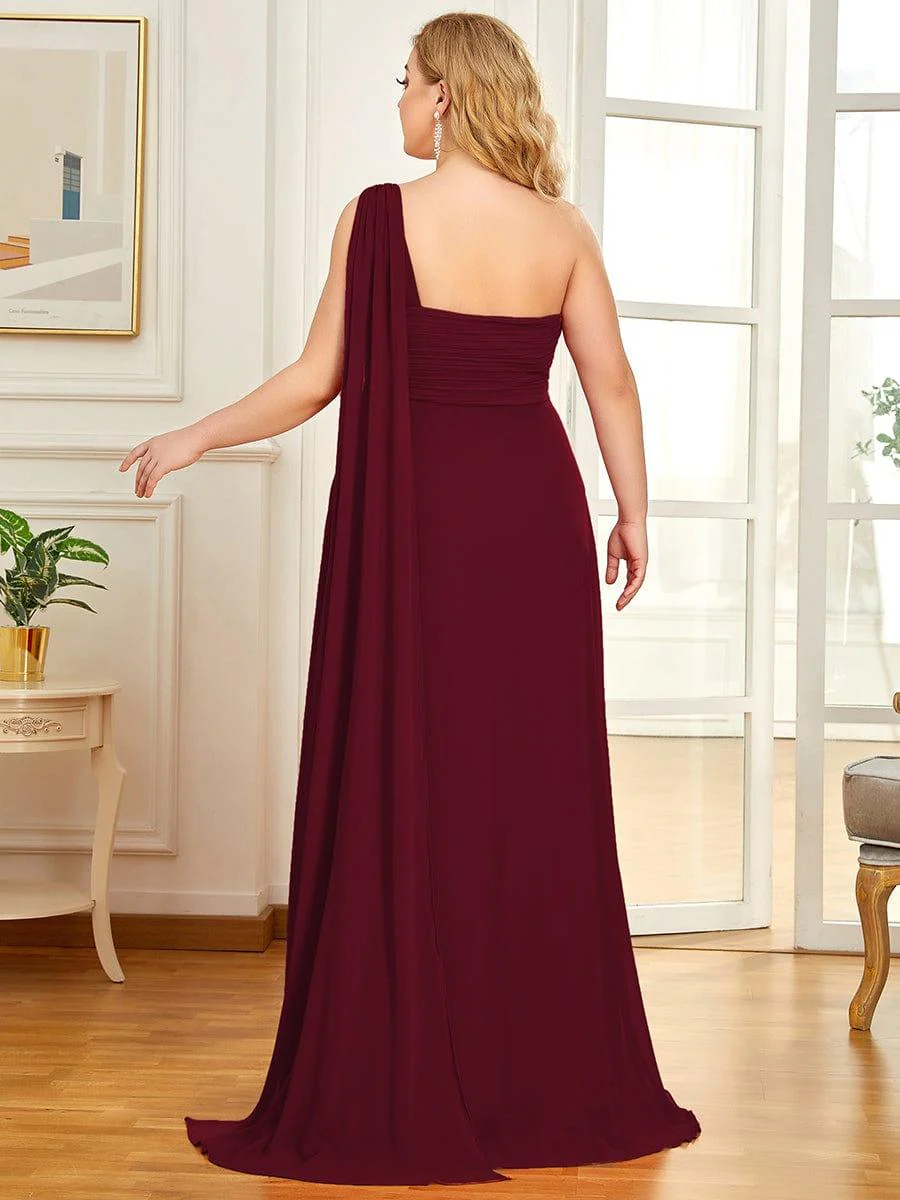 ever ANAYA|Maxi Long Chiffon One Shoulder Evening Dress for Women(Final Sale) - Image 23