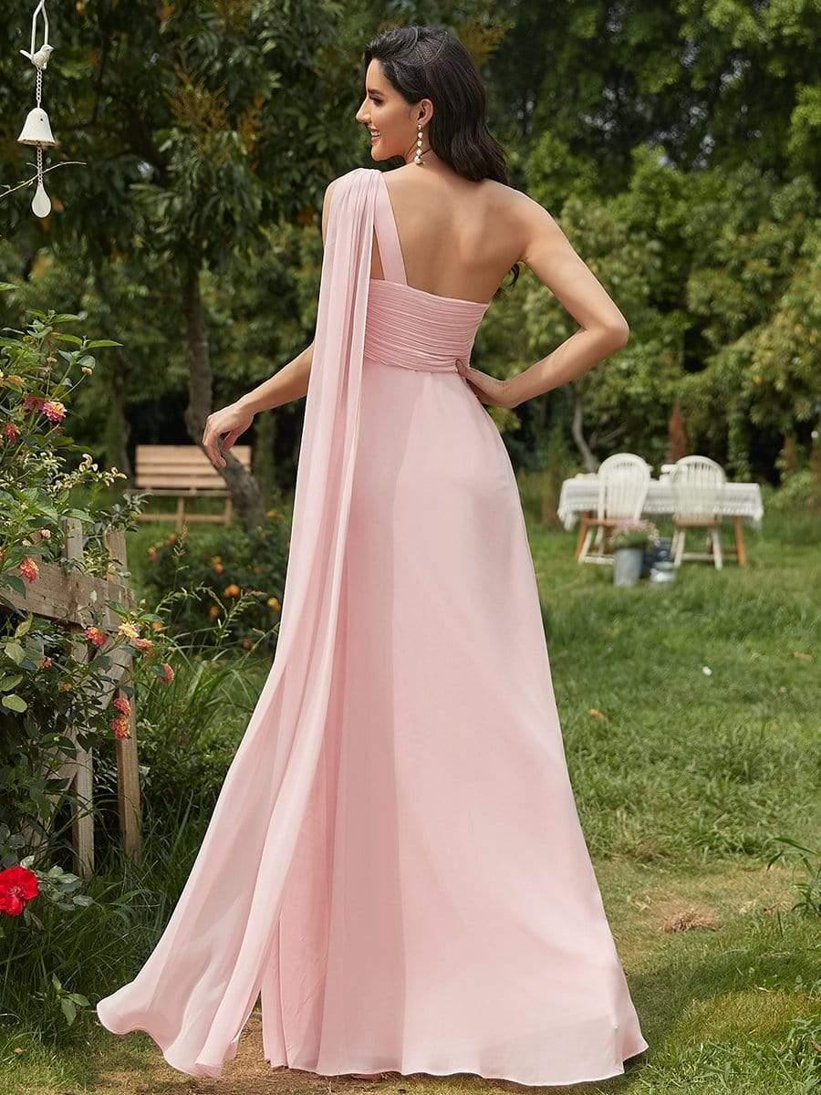 ever ANAYA|Maxi Long Chiffon One Shoulder Evening Dress for Women(Final Sale) - Image 25