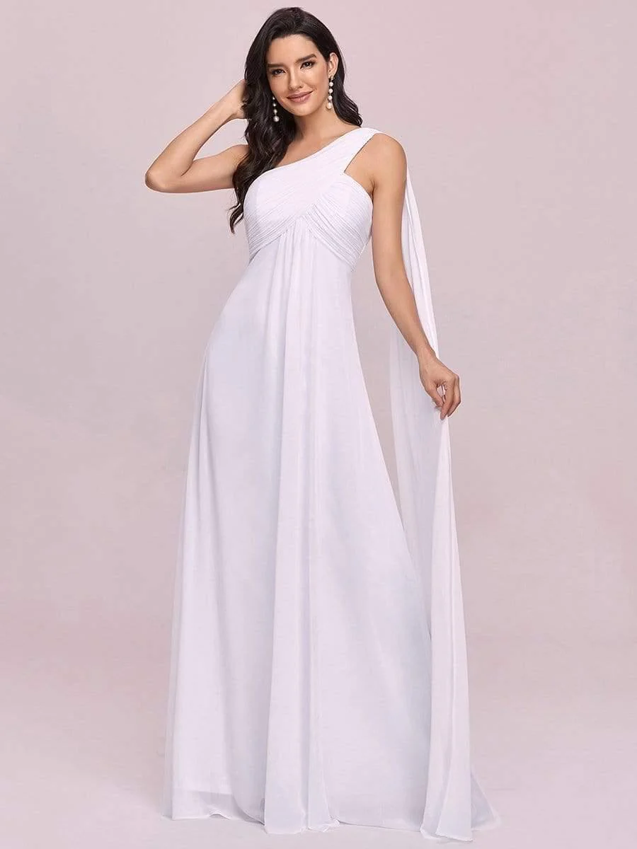 ever ANAYA|Maxi Long Chiffon One Shoulder Evening Dress for Women(Final Sale) - Image 28