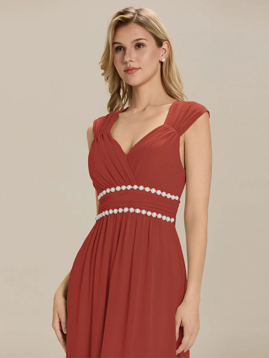 ever ZELINA| Grecian Style Pleated Chiffon Maxi Bridesmaid Dress - Image 23