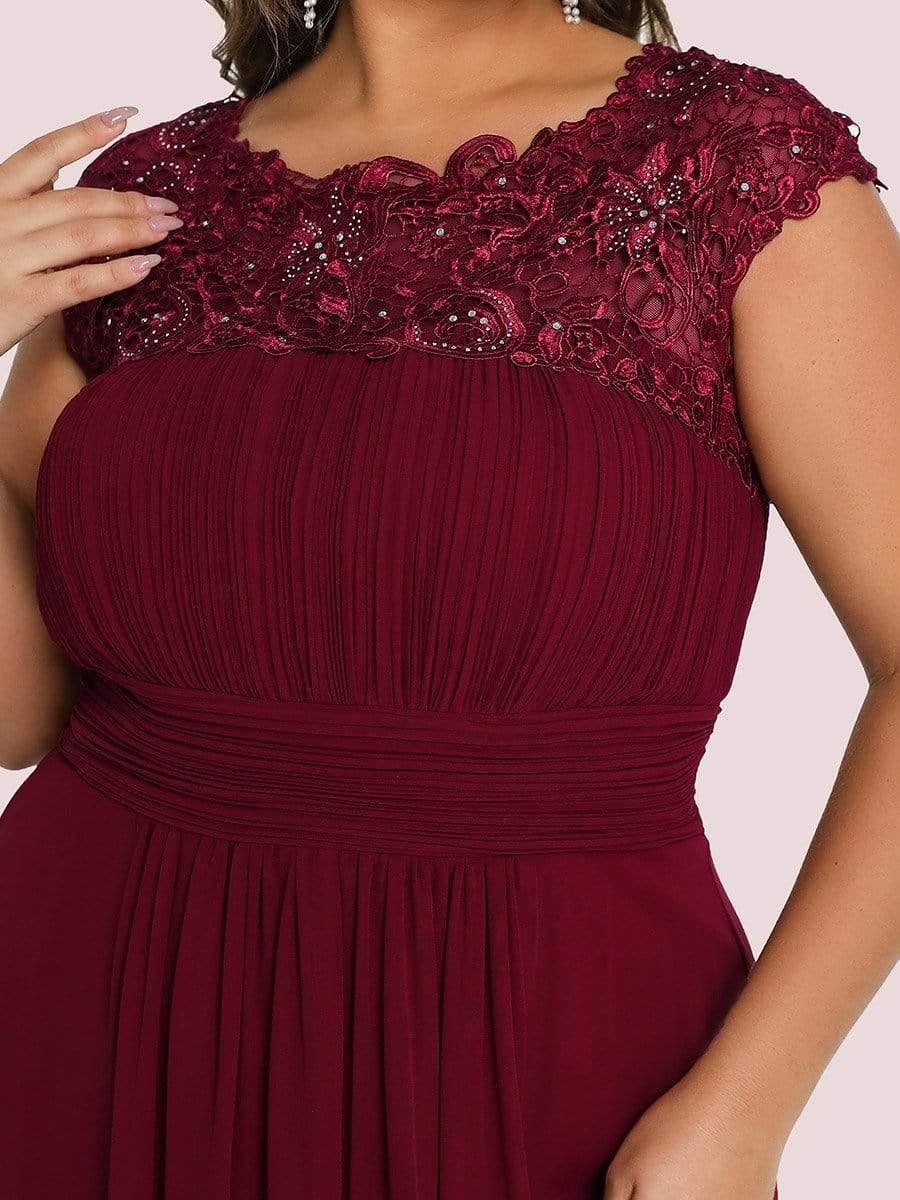 Plus Size Elegant Flattering Maxi Bridesmaid Dress(Final Sale) - Image 15