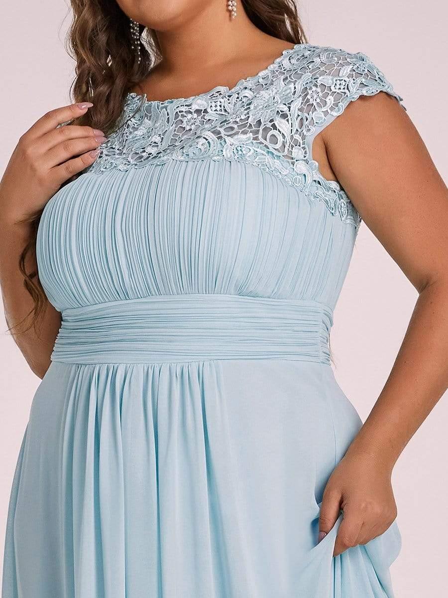 Plus Size Elegant Flattering Maxi Bridesmaid Dress(Final Sale) - Image 20
