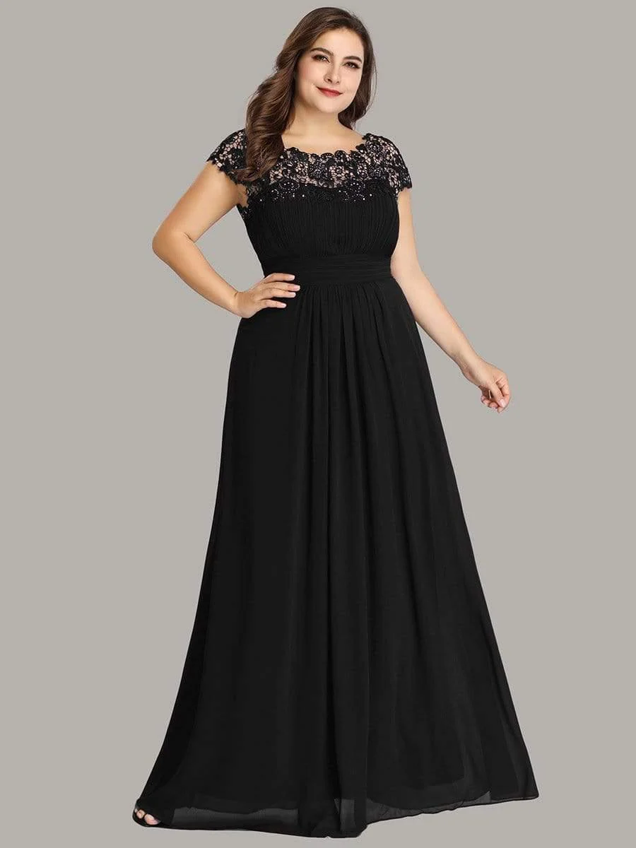 Plus Size Elegant Flattering Maxi Bridesmaid Dress(Final Sale) - Image 32