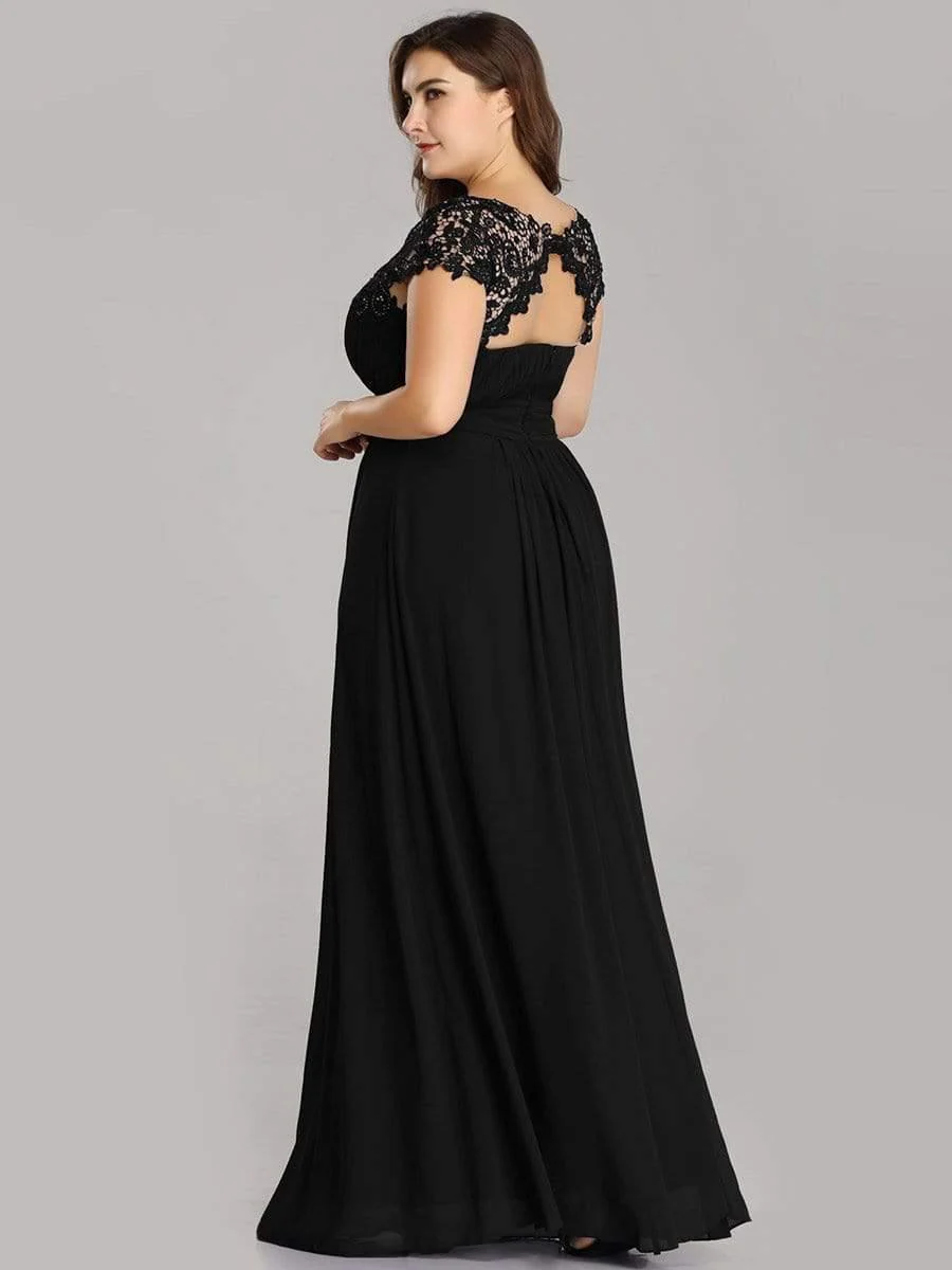 Plus Size Elegant Flattering Maxi Bridesmaid Dress(Final Sale) - Image 33