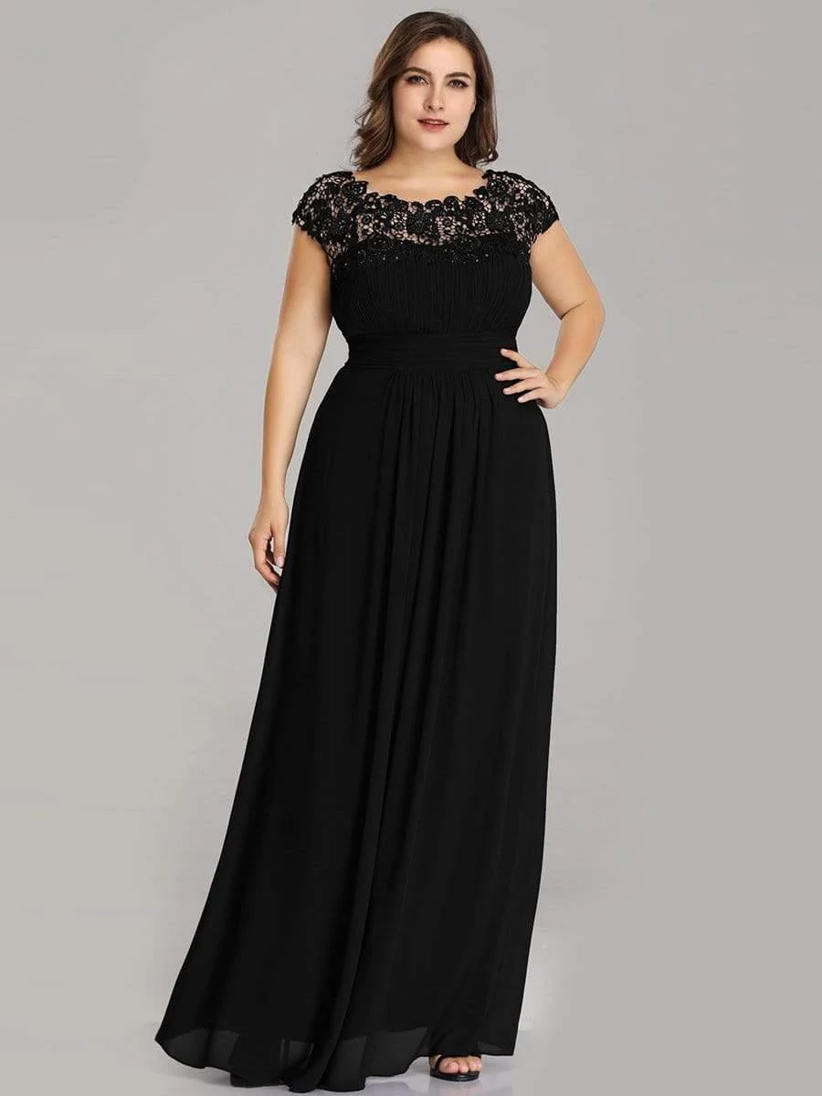 Plus Size Elegant Flattering Maxi Bridesmaid Dress(Final Sale) - Image 35