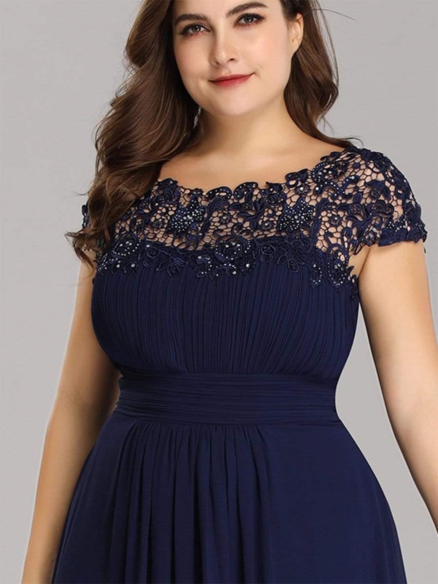 Plus Size Elegant Flattering Maxi Bridesmaid Dress(Final Sale) - Image 41
