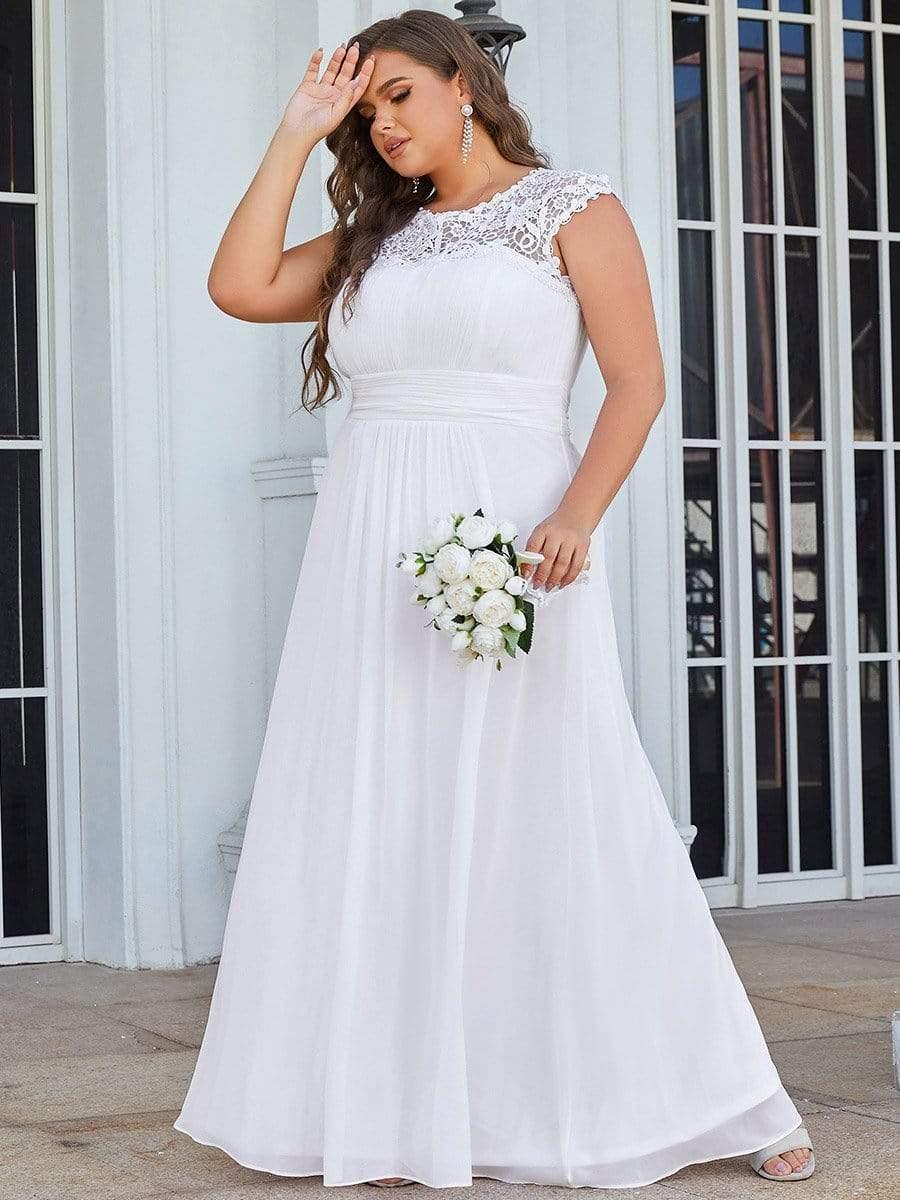 Plus Size Elegant Flattering Maxi Bridesmaid Dress(Final Sale) - Image 73