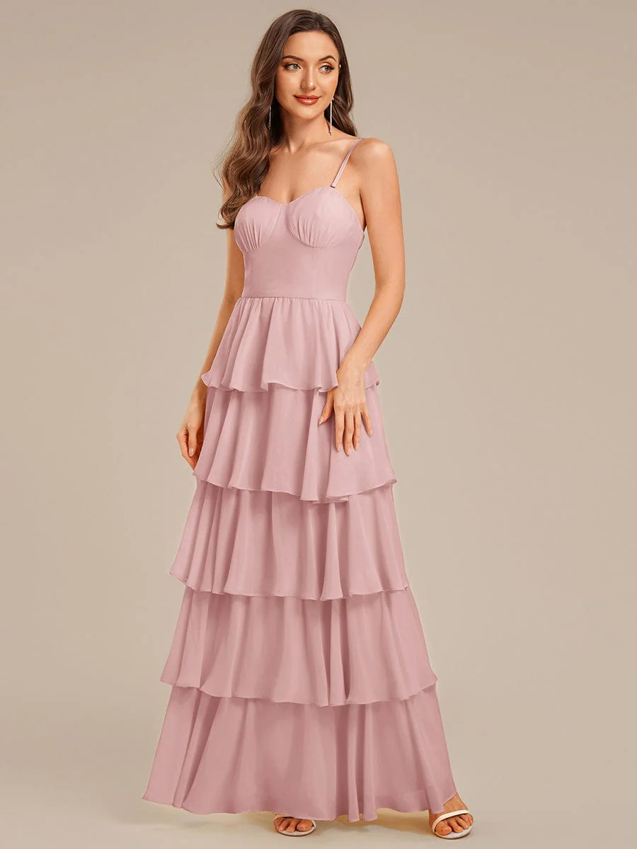 ever ROSALYN|Ruffled Chiffon Sleeveless Wedding Guest Dress - Image 13