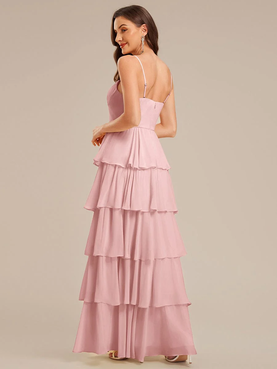 ever ROSALYN|Ruffled Chiffon Sleeveless Wedding Guest Dress - Image 14