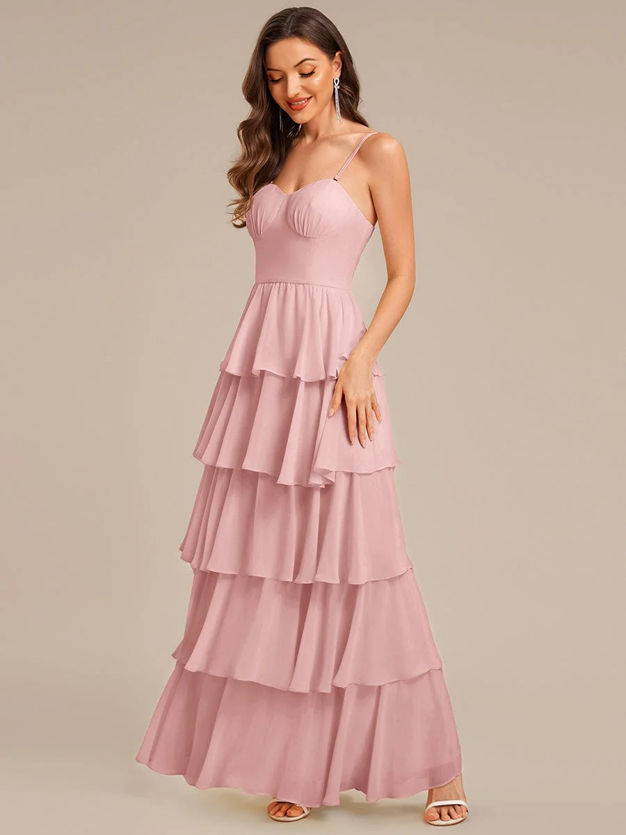 ever ROSALYN|Ruffled Chiffon Sleeveless Wedding Guest Dress - Image 16