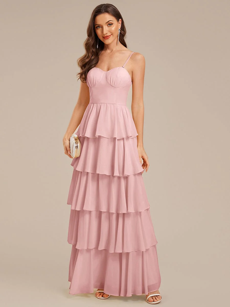 ever ROSALYN|Ruffled Chiffon Sleeveless Wedding Guest Dress - Image 17