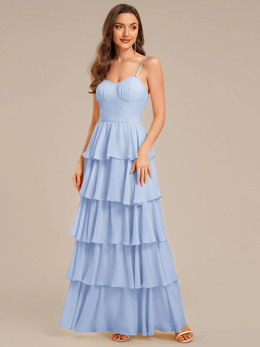 ever ROSALYN|Ruffled Chiffon Sleeveless Wedding Guest Dress - Image 18