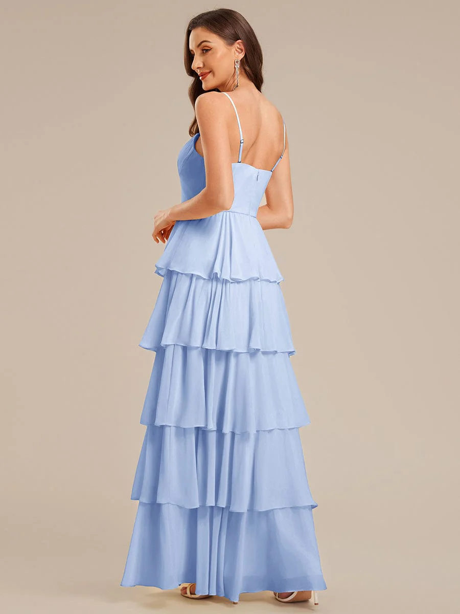 ever ROSALYN|Ruffled Chiffon Sleeveless Wedding Guest Dress - Image 19