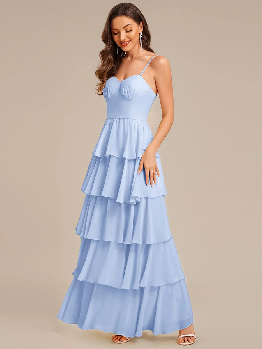 ever ROSALYN|Ruffled Chiffon Sleeveless Wedding Guest Dress - Image 21