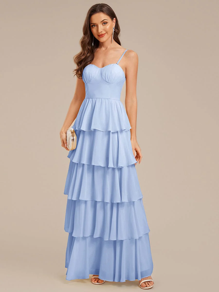 ever ROSALYN|Ruffled Chiffon Sleeveless Wedding Guest Dress - Image 22