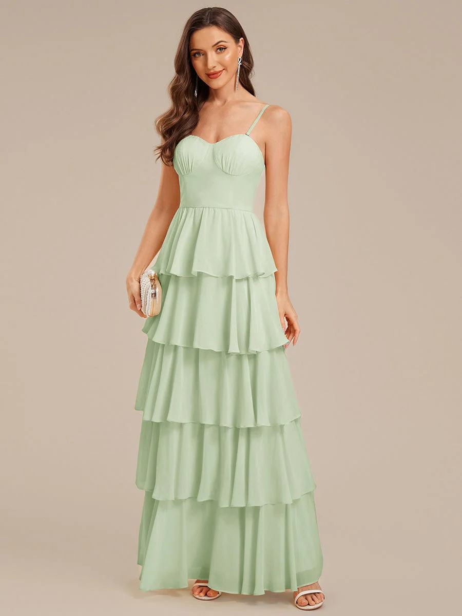 ever ROSALYN|Ruffled Chiffon Sleeveless Wedding Guest Dress - Image 25