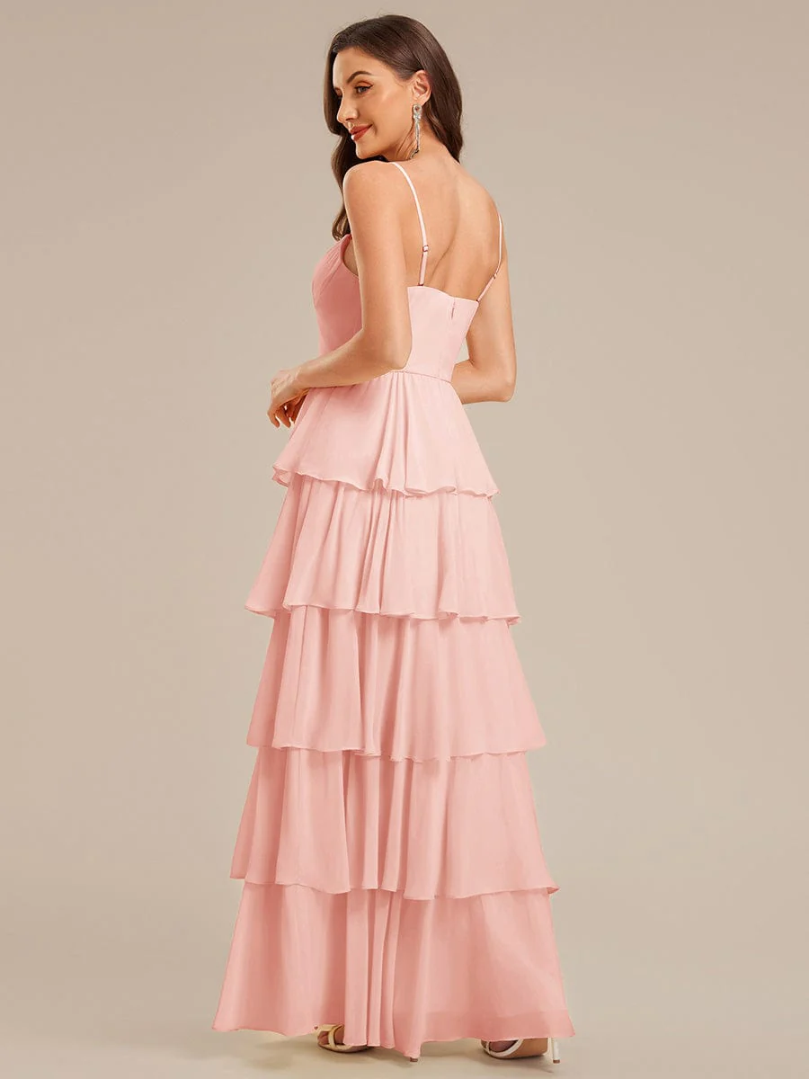 ever ROSALYN|Ruffled Chiffon Sleeveless Wedding Guest Dress - Image 27