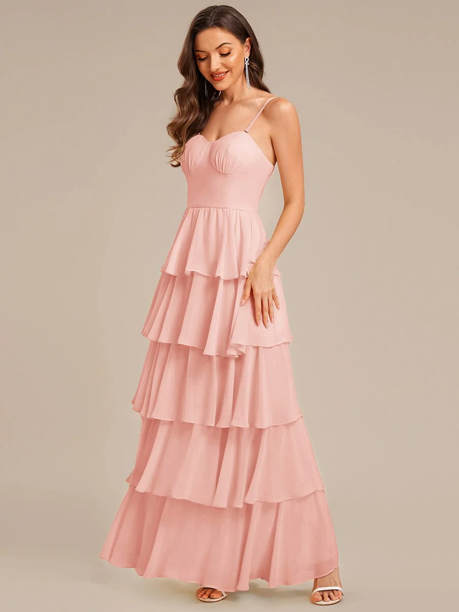 ever ROSALYN|Ruffled Chiffon Sleeveless Wedding Guest Dress - Image 29