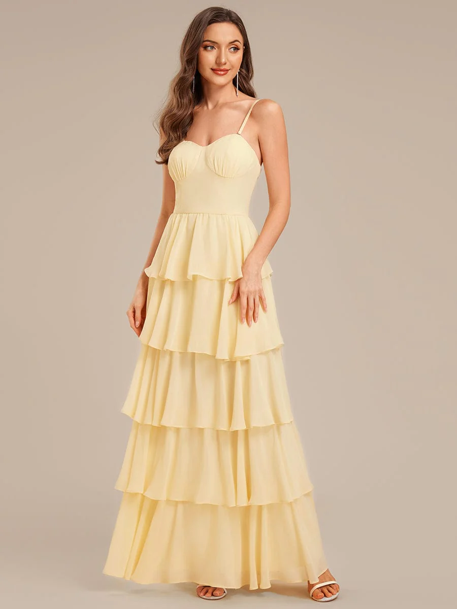 ever ROSALYN|Ruffled Chiffon Sleeveless Wedding Guest Dress - Image 3