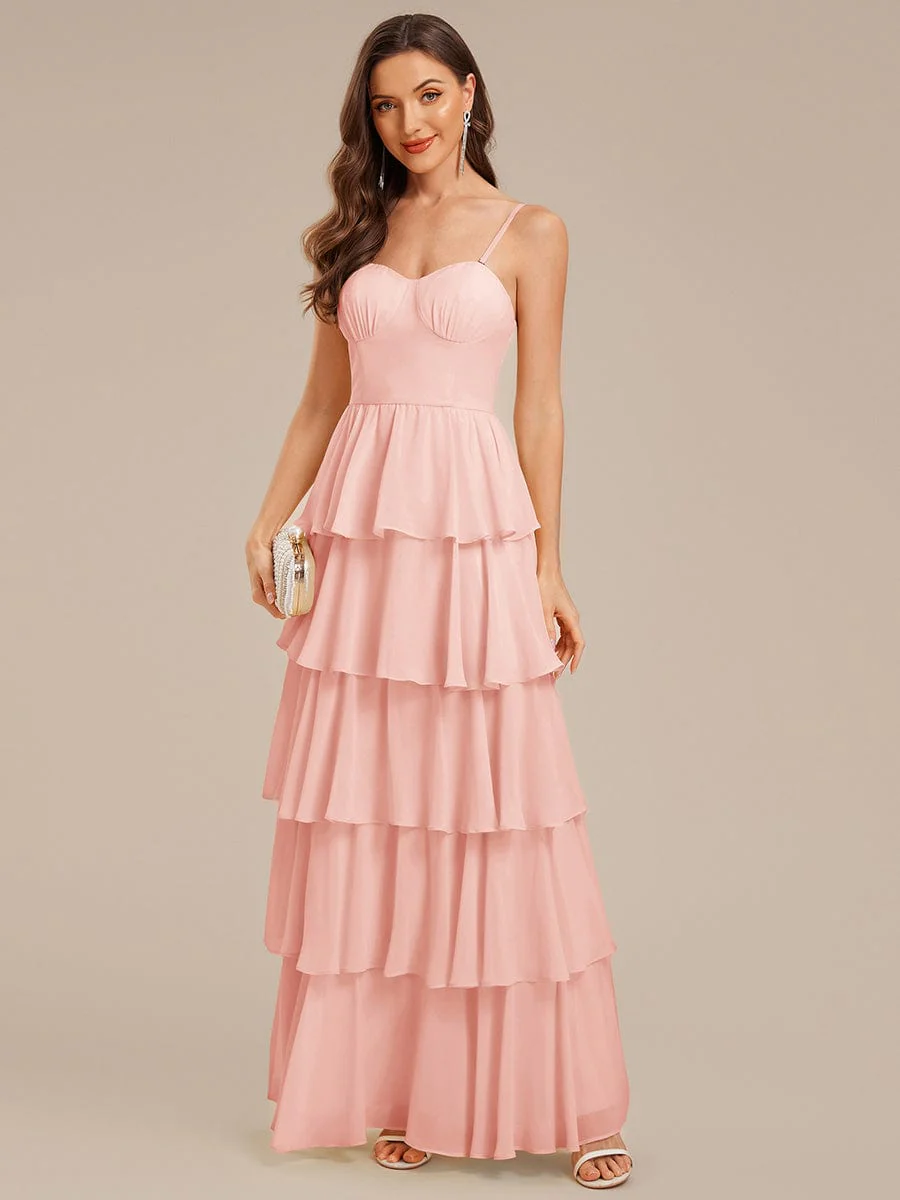 ever ROSALYN|Ruffled Chiffon Sleeveless Wedding Guest Dress - Image 30