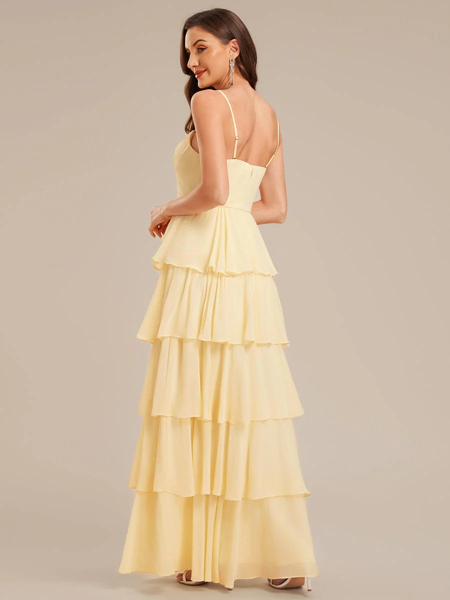 ever ROSALYN|Ruffled Chiffon Sleeveless Wedding Guest Dress - Image 4