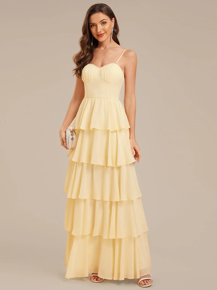 ever ROSALYN|Ruffled Chiffon Sleeveless Wedding Guest Dress - Image 6