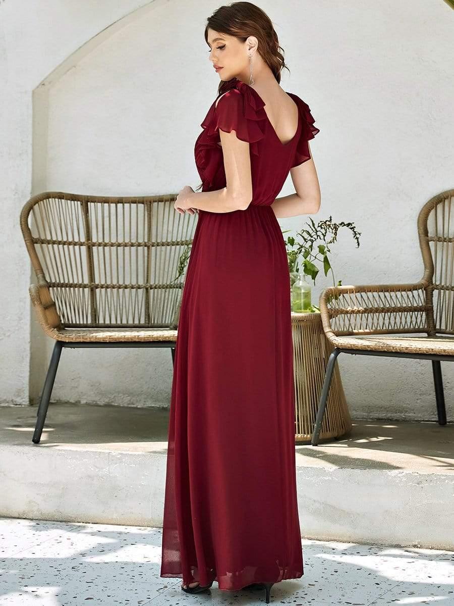 ever AVELYN|Maxi Long Chiffon Evening Dress for Women with Ruffles Sleeves - Image 10