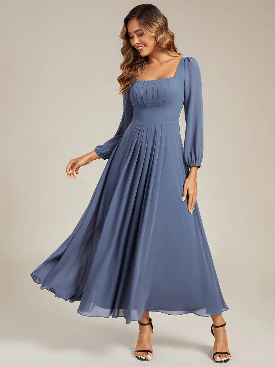 ever LYDIA|Chiffon Lantern Sleeve Maxi Dress - Image 3