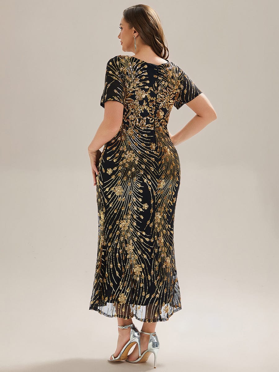 ever HAYLEN|Sequin Mermaid Round Neck Evening Dress - Image 10