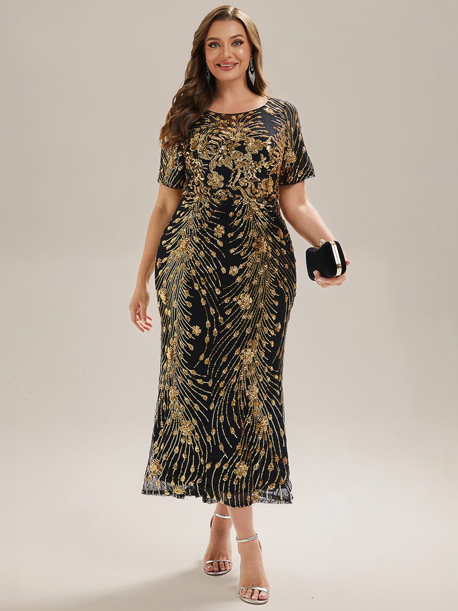 ever HAYLEN|Sequin Mermaid Round Neck Evening Dress - Image 13