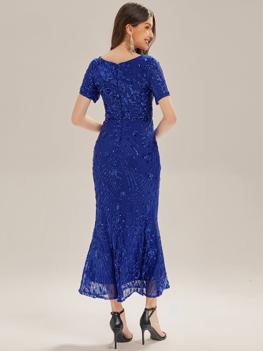 ever HAYLEN|Sequin Mermaid Round Neck Evening Dress - Image 15