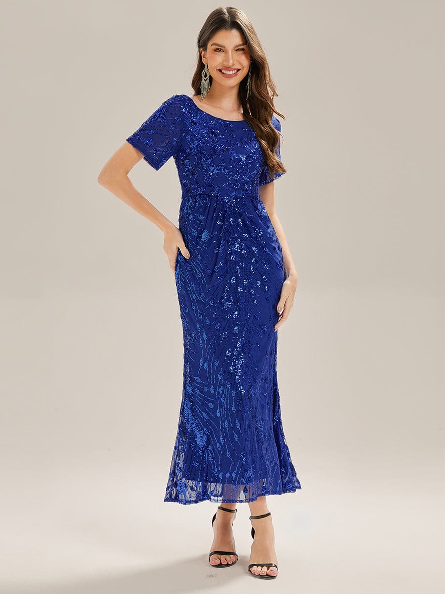 ever HAYLEN|Sequin Mermaid Round Neck Evening Dress - Image 18