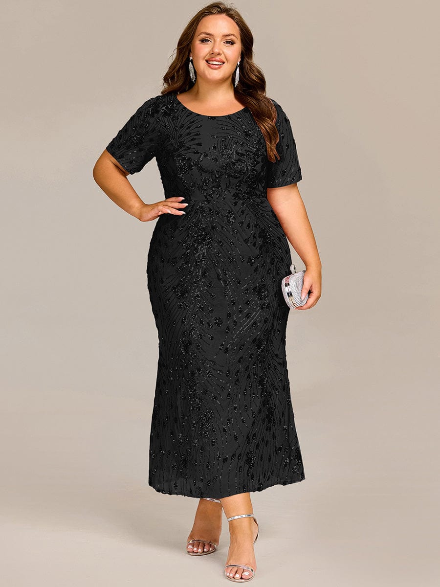ever HAYLEN|Sequin Mermaid Round Neck Evening Dress - Image 27
