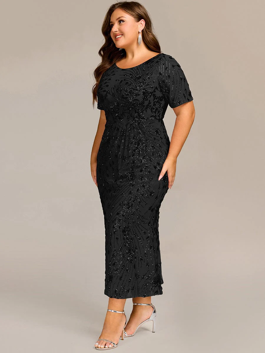 ever HAYLEN|Sequin Mermaid Round Neck Evening Dress - Image 31