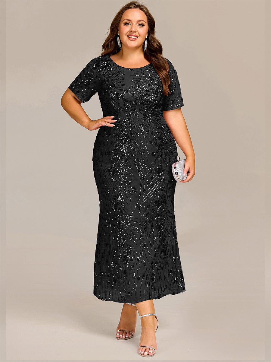ever HAYLEN|Sequin Mermaid Round Neck Evening Dress - Image 33