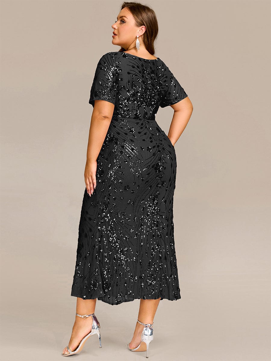 ever HAYLEN|Sequin Mermaid Round Neck Evening Dress - Image 34