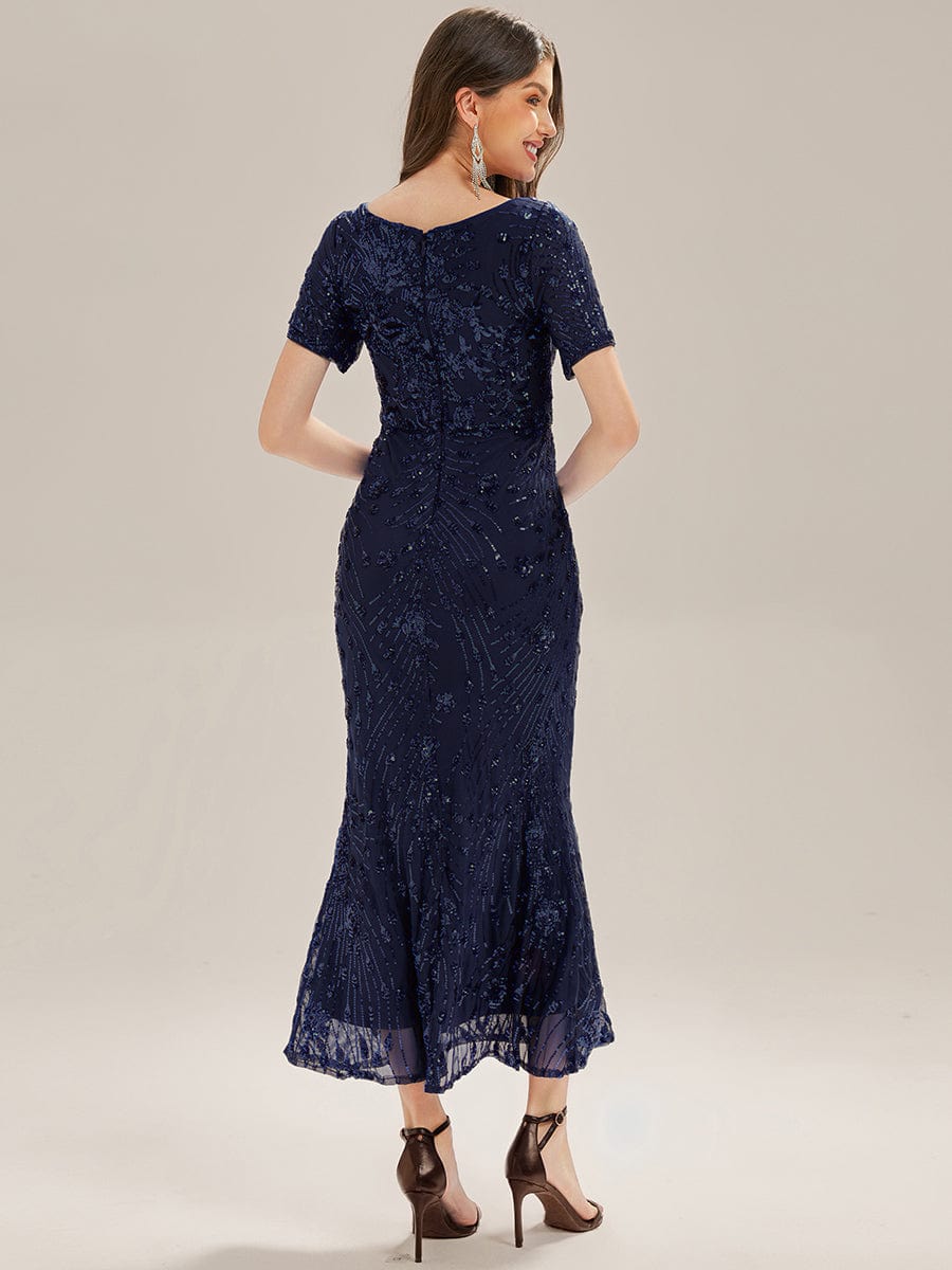 ever HAYLEN|Sequin Mermaid Round Neck Evening Dress - Image 44